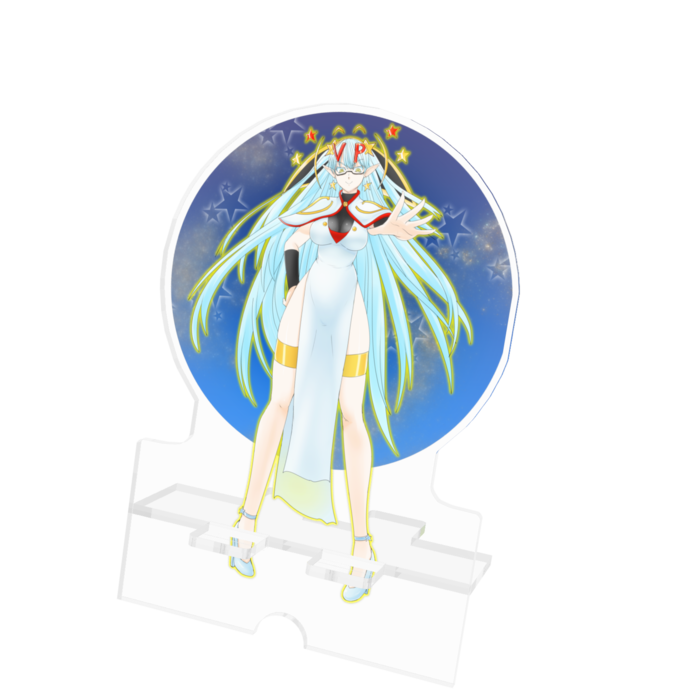 アクリルスマホスタンド - 100x160mm(ケーブル穴あり)