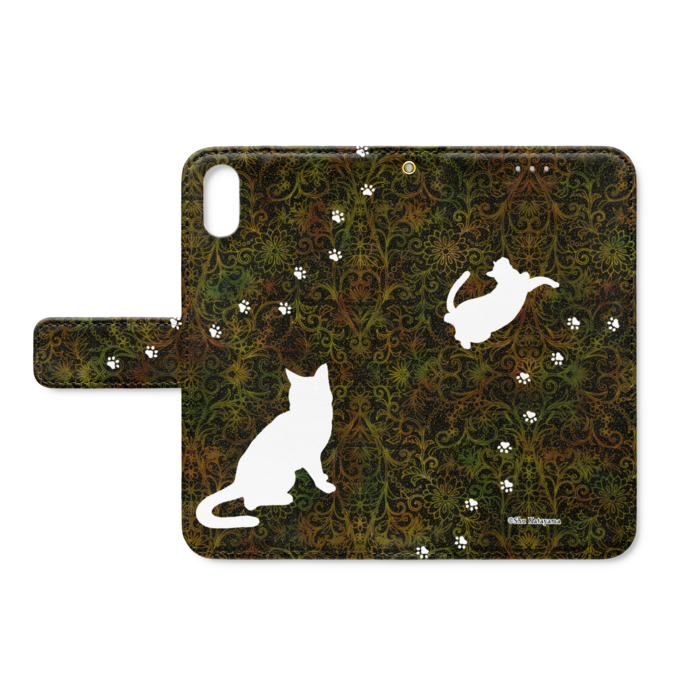 手帳型iPhoneケース - iPhone XS / X - ストラップ穴 あり