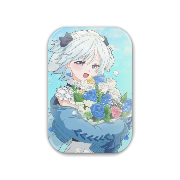 二周年イラスト　缶バッジ(長方形角丸) Ver. - 51x76 (mm)