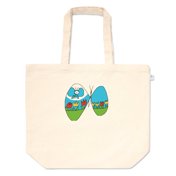 ちょうちょの気持ち／春・トートバッグ - L - プリント面積小(4)