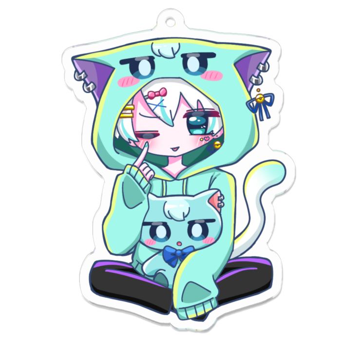 アクリルキーホルダー illust:すず - 70 x 70 (mm)
