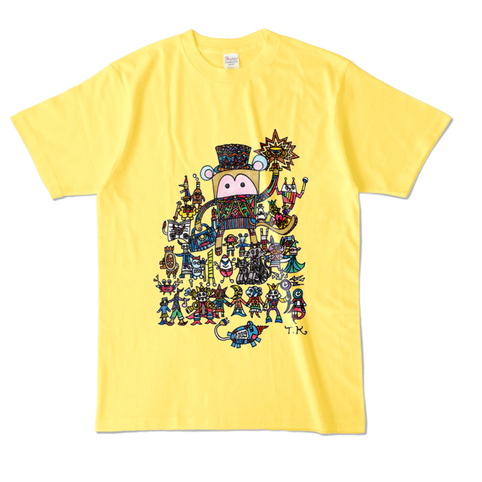 カラーTシャツ - L - イエロー （濃色）
