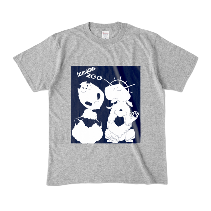 カラーTシャツ - M - 杢グレー (濃色)