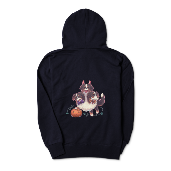 ジップパーカー - S - ネイビー