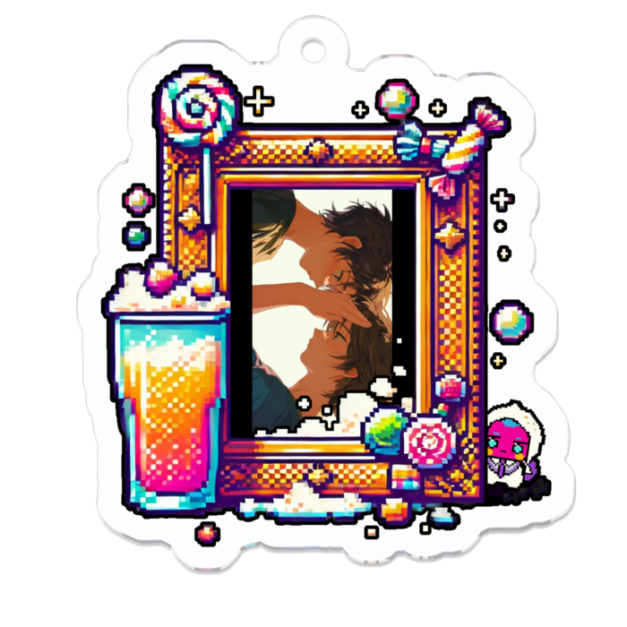 アクリルキーホルダー - 50 x 50 (mm)