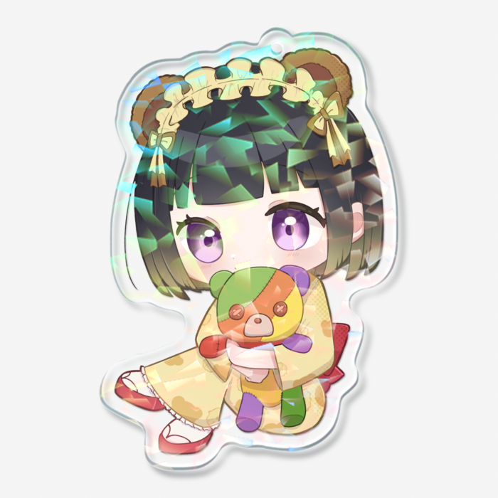 ホログラムアクリルキーホルダー - 70 × 70mm