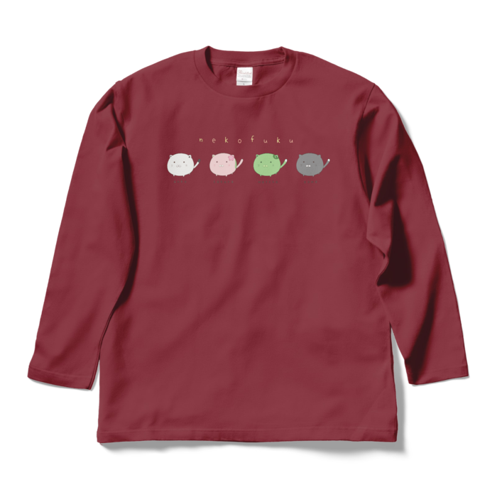 ロングスリーブTシャツ - L - バーガンディ