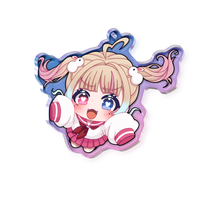 オーロラアクリルキーホルダー - 70 × 70mm