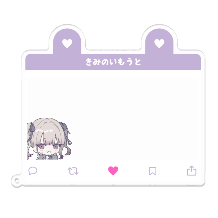 アクリルキーホルダー - 100 x 100 (mm)