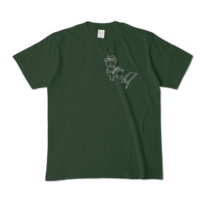 Tシャツ - M - フォレスト (濃色)-キャラ小