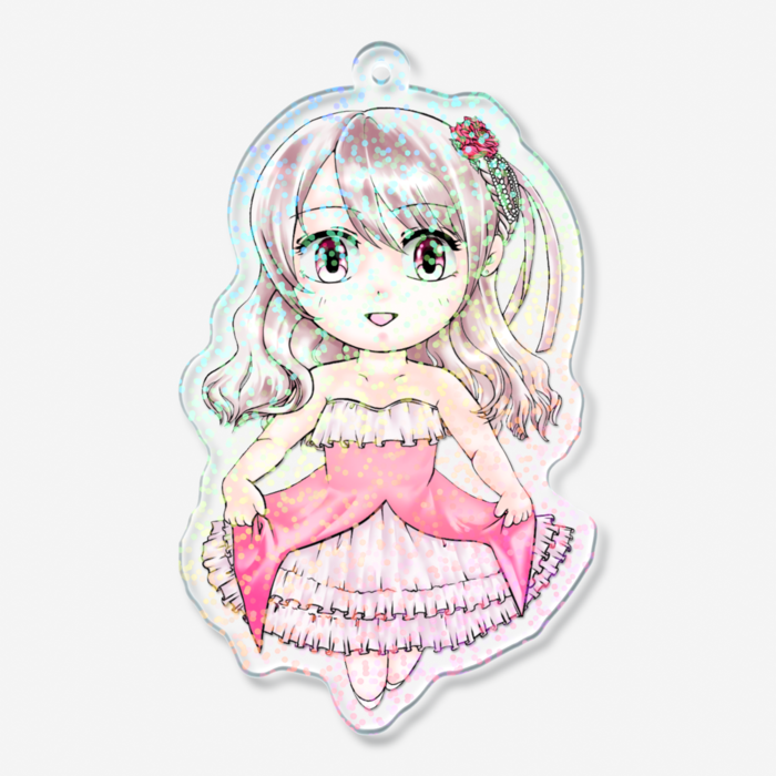 ホログラムアクリルキーホルダー - 70 × 70mm - LiLiA