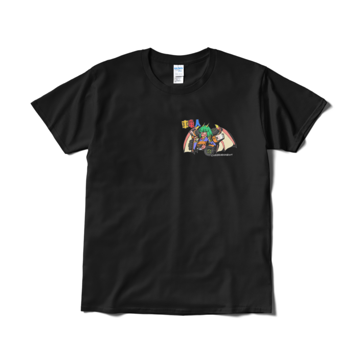 Tシャツ（プリント小） - L - ブラック
