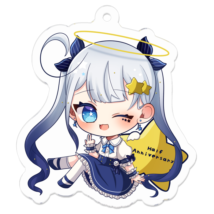 アクリルキーホルダー（コーティング） - 50 x 50 (mm)