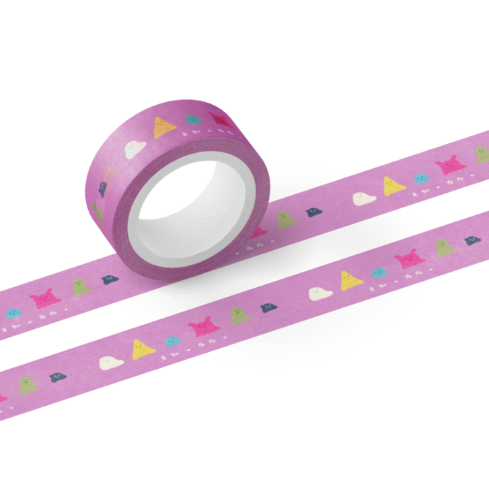 未知の存在マスキングテープ15mm<ピンク>