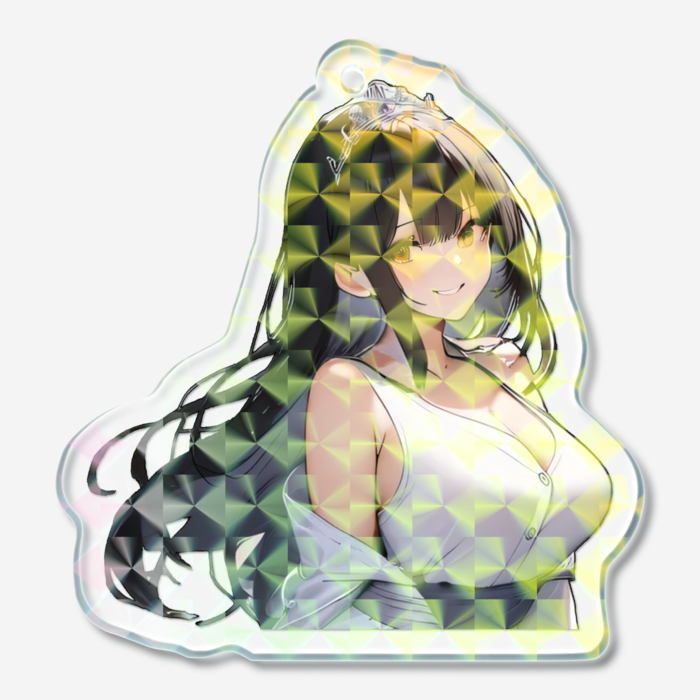 ホログラムアクリルキーホルダー - 50 × 50mm