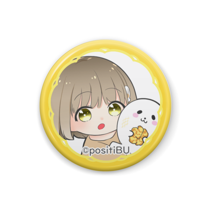缶バッジ - 32mm くるみもち