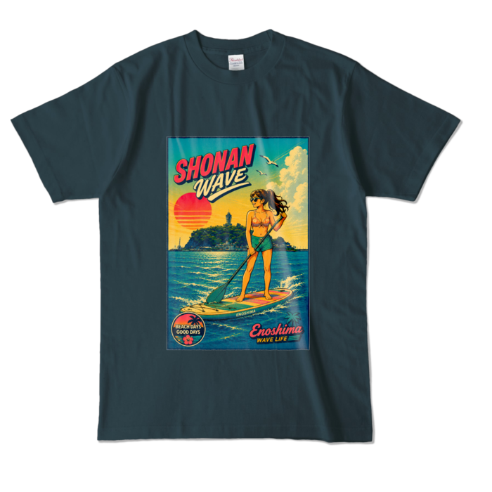 カラーTシャツ - L - デニム (濃色)