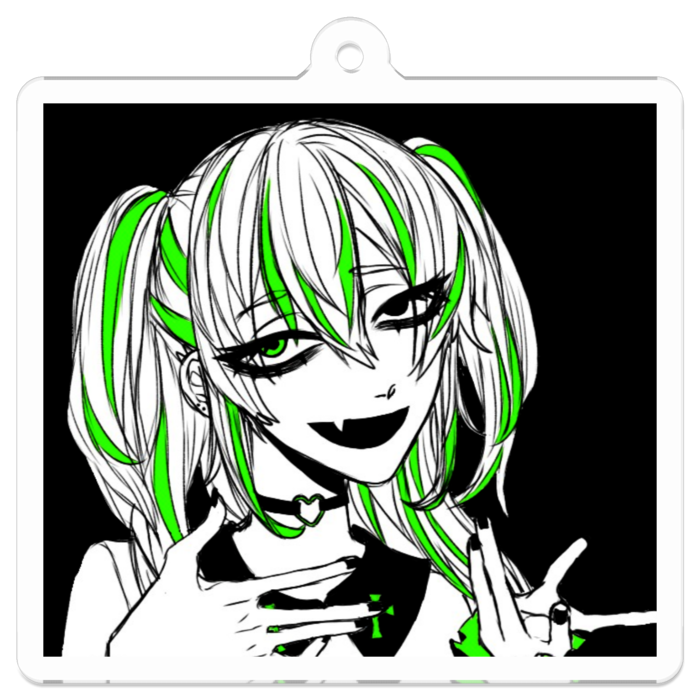 アクリルキーホルダー（コーティング） - 50 x 50 (mm)
