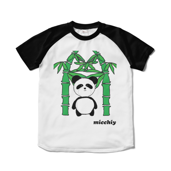 ラグランTシャツ - S - ホワイト×ブラック