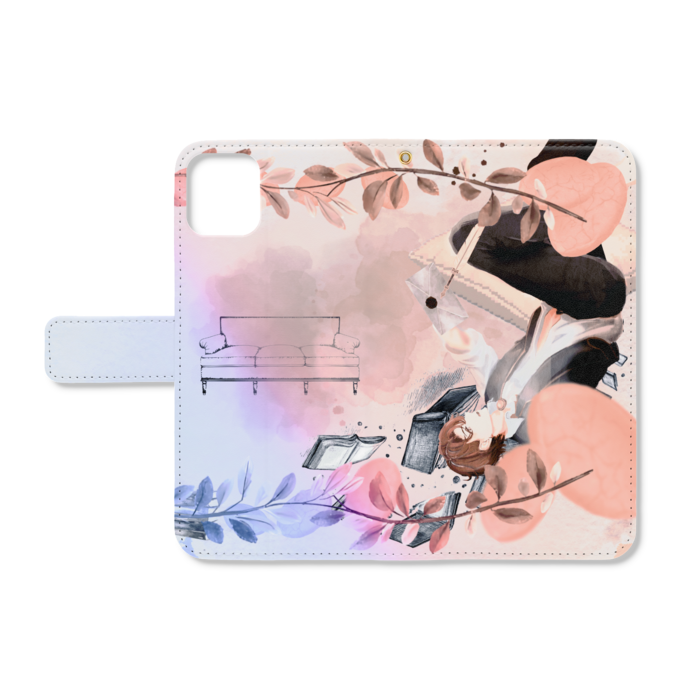 手帳型iPhoneケース - iPhone11ProMax - ストラップ穴 あり