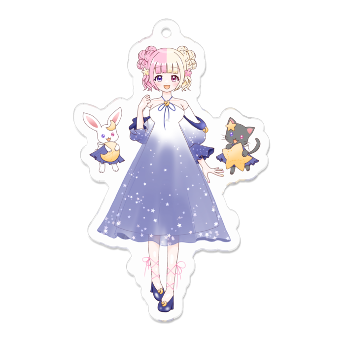 アクリルキーホルダー - 70 x 70 (mm) M