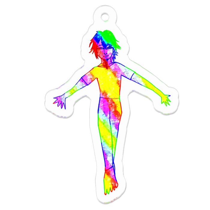 アクリルキーホルダー - 50 x 50 (mm)