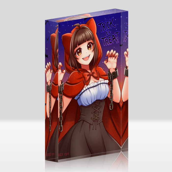 アクリルブロック - 100x148mm - ホワイト