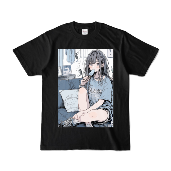 カラーTシャツ - S - ブラック (濃色)まぐろ