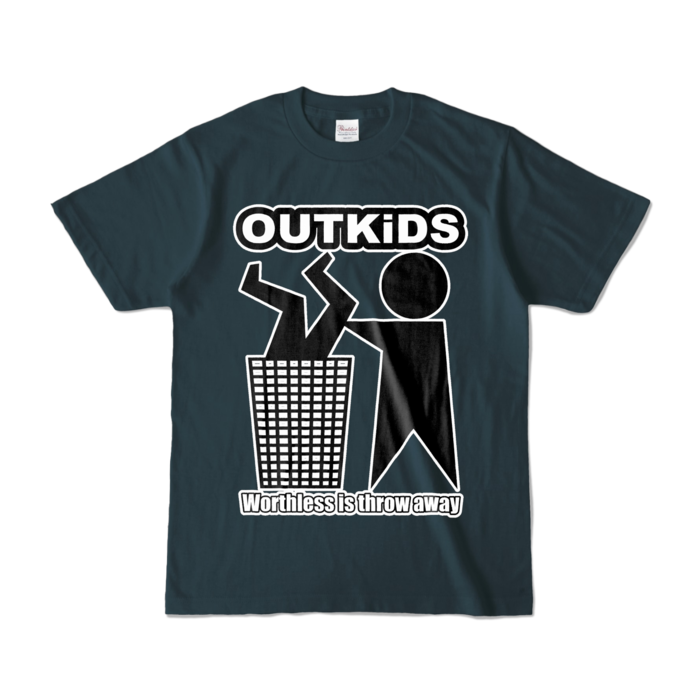 カラーTシャツ - S - デニム (濃色)