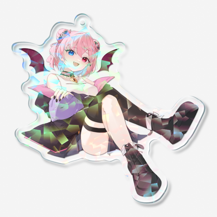 ホログラムアクリルキーホルダー - 70 × 70mm