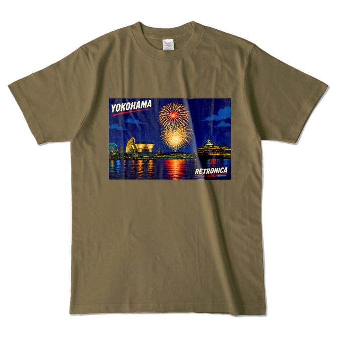 カラーTシャツ - L - オリーブ (濃色)