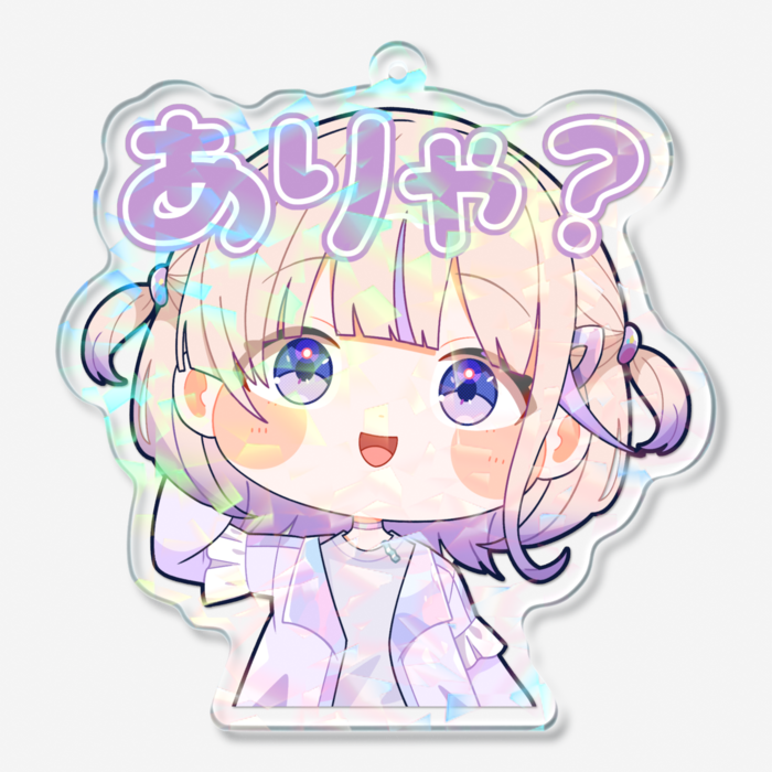 ホログラムアクリルキーホルダー - 70 × 70mm