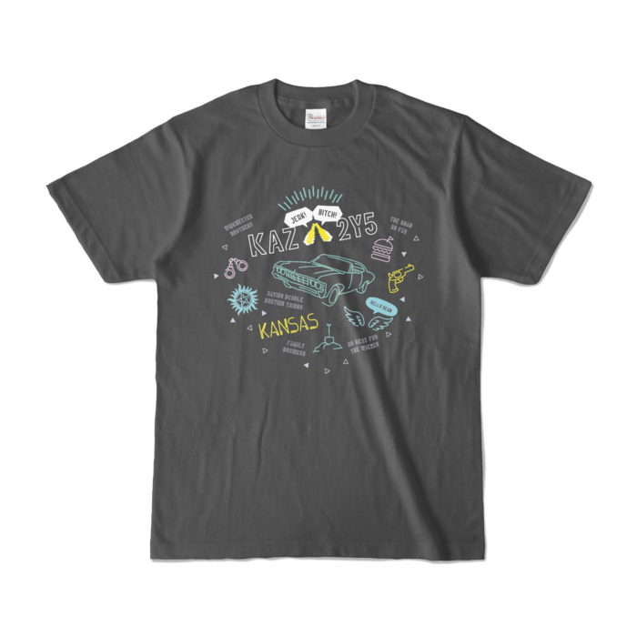 カラーTシャツ - S - チャコール (濃色)