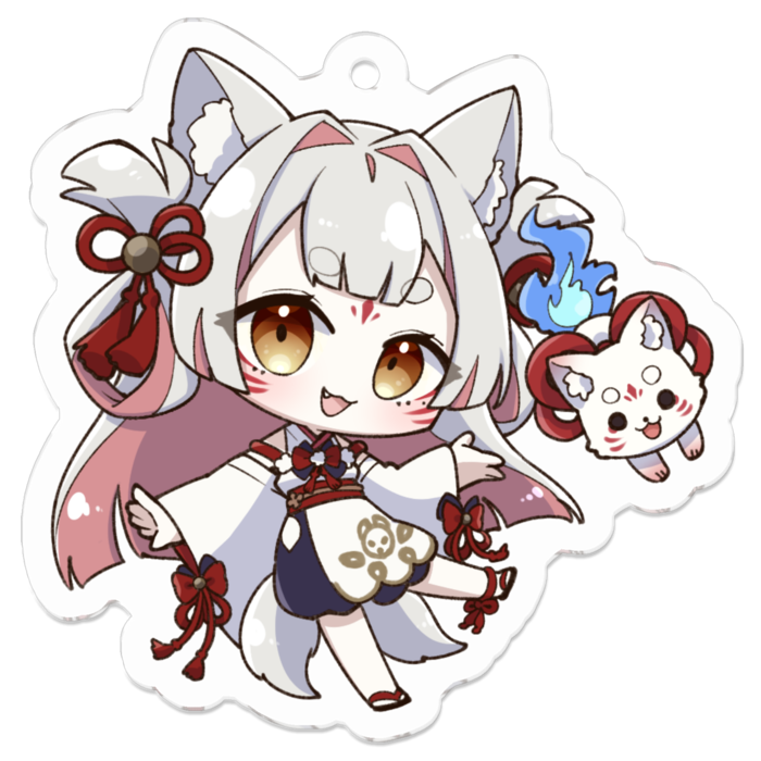 アクリルキーホルダー - 50 x 50 (mm)