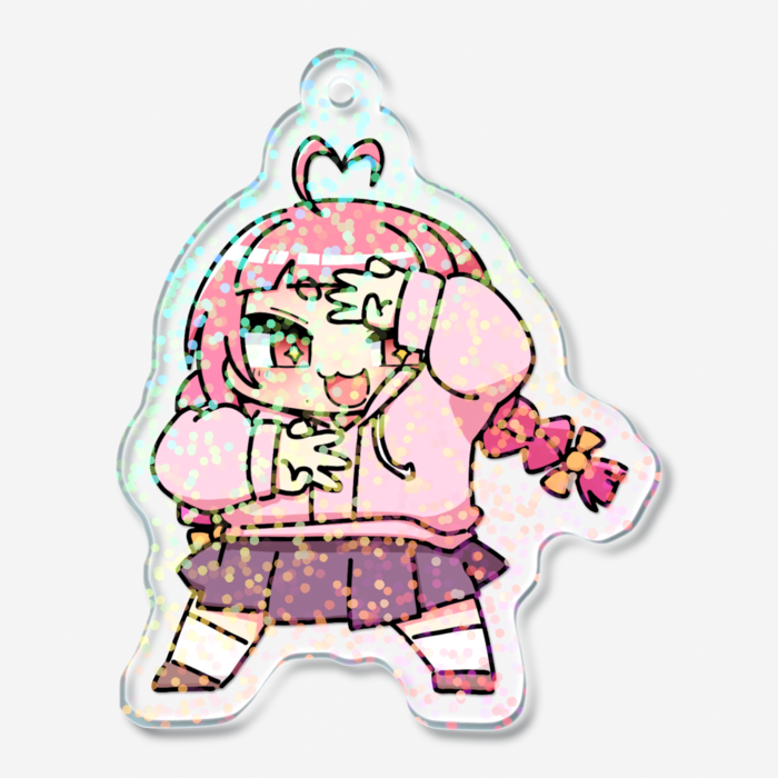 ホログラムアクリルキーホルダー - 50 × 50mm