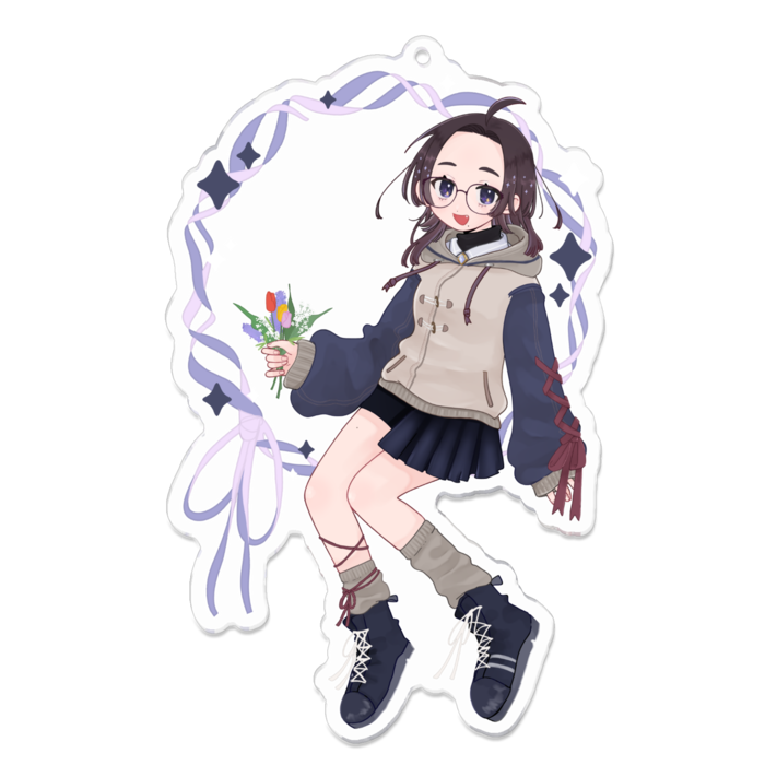 アクリルキーホルダー - 100 x 100 (mm)