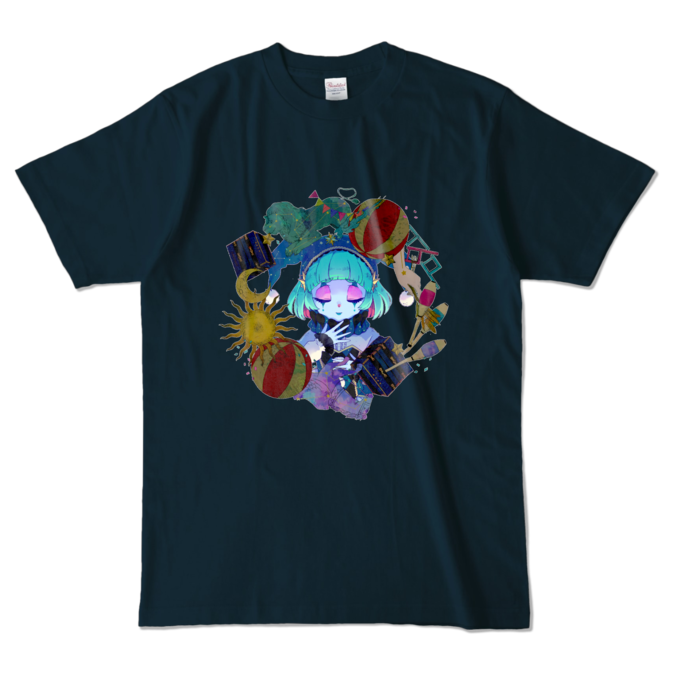 カラーTシャツ - L - ネイビー (濃色)