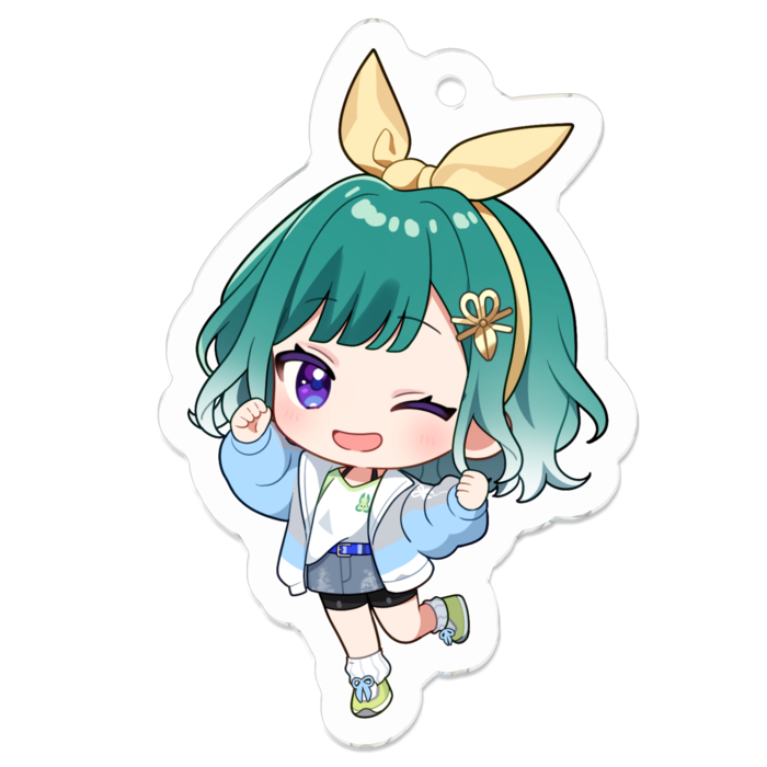 ウインク！アクリルキーホルダー - 50 x 50 (mm)(1)