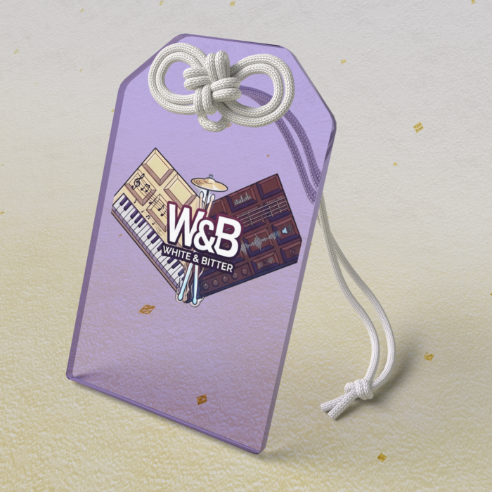 アクリルお守り パープル