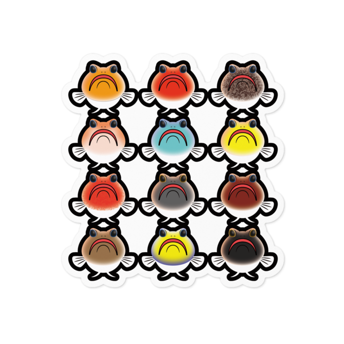 ステッカー - 100 x 100 (mm)/ホワイト