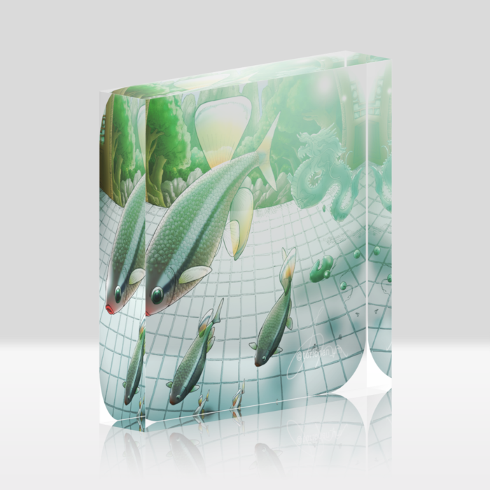 翡翠 ー クリア/ 100x100mm
