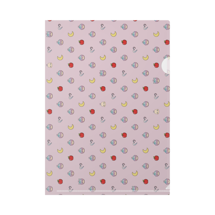 クリアファイル - A4 桜色（柄もの）