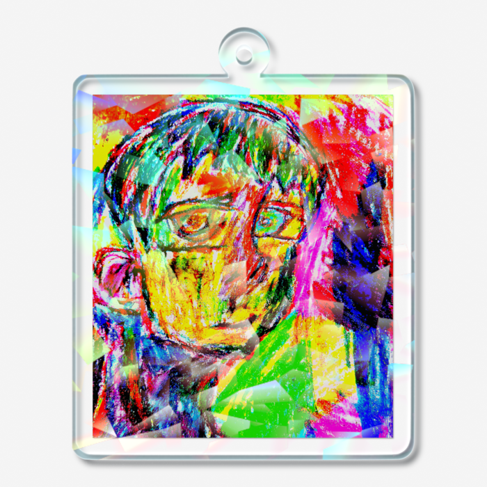 ホログラムアクリルキーホルダー - 50 × 50mm(1)