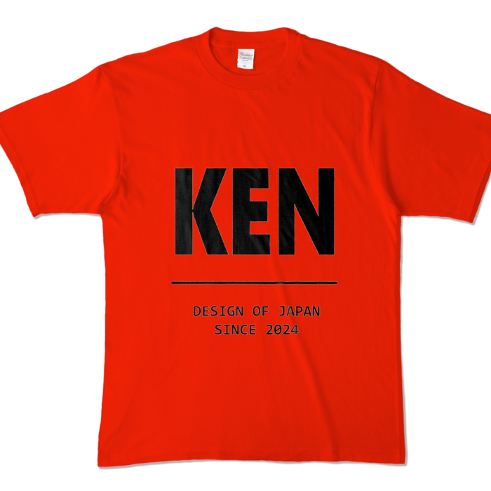 カラーTシャツ - XL - レッド (濃色)