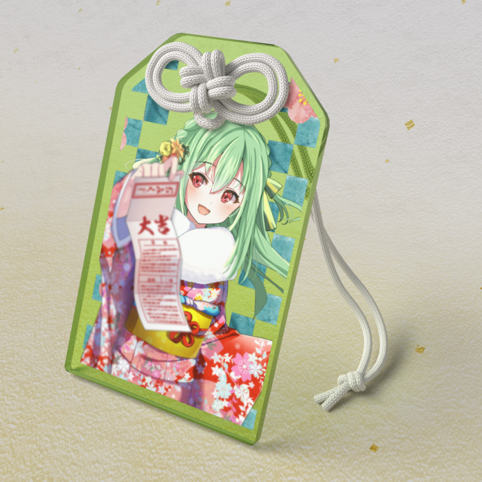 アクリルお守り - 50 × 80mm