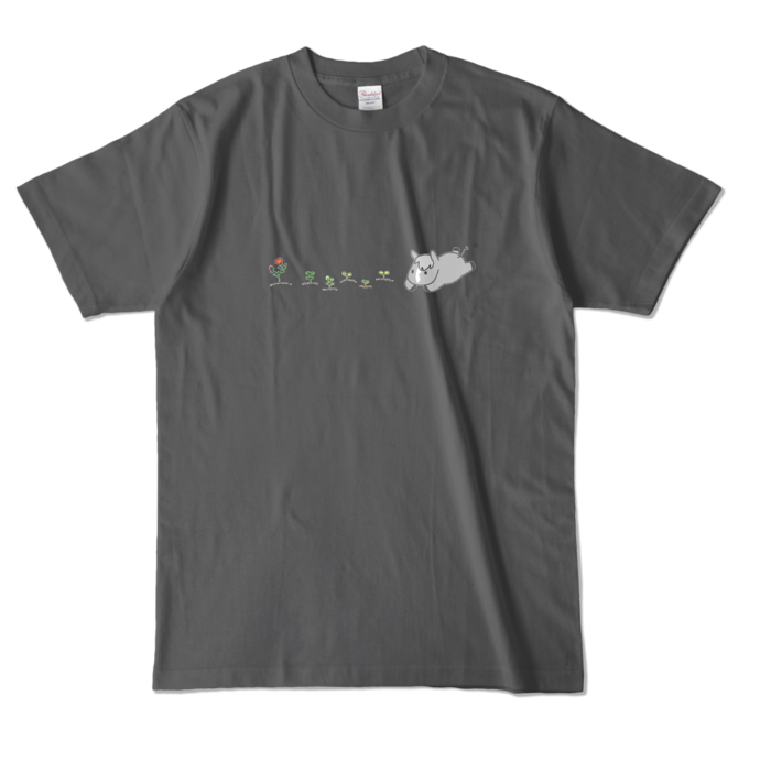 カラーTシャツ - L - チャコール (濃色)