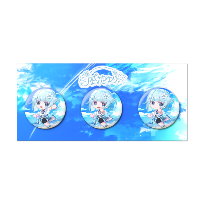 缶バッジセット - 3個セット（デフォ、ハート目、むすっ）