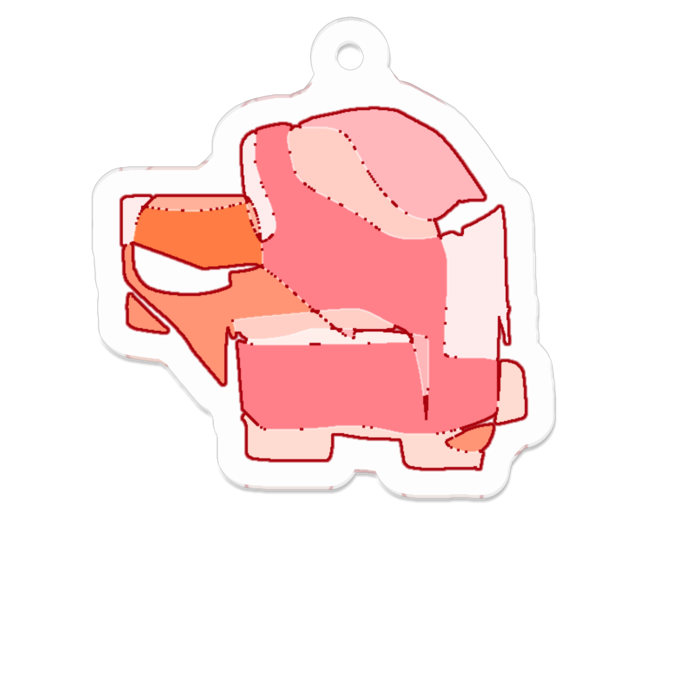 アクリルキーホルダー - 50 x 50 (mm)