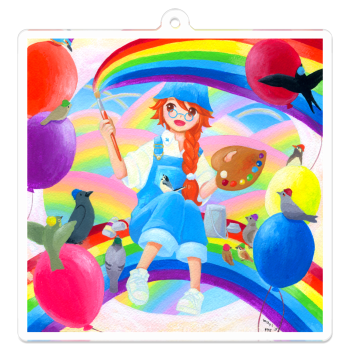 アクリルキーホルダー - 70 x 70 (mm)