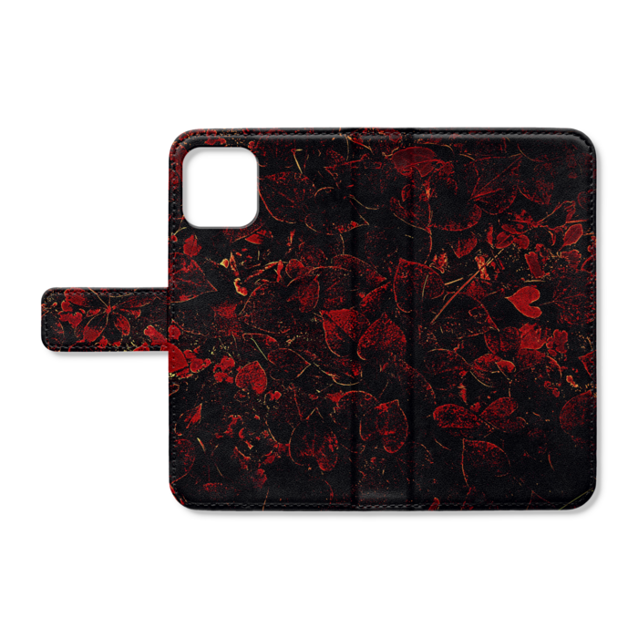 【Heart-Leaf】手帳型iPhoneケース - iPhone11Pro - ストラップ穴 なし